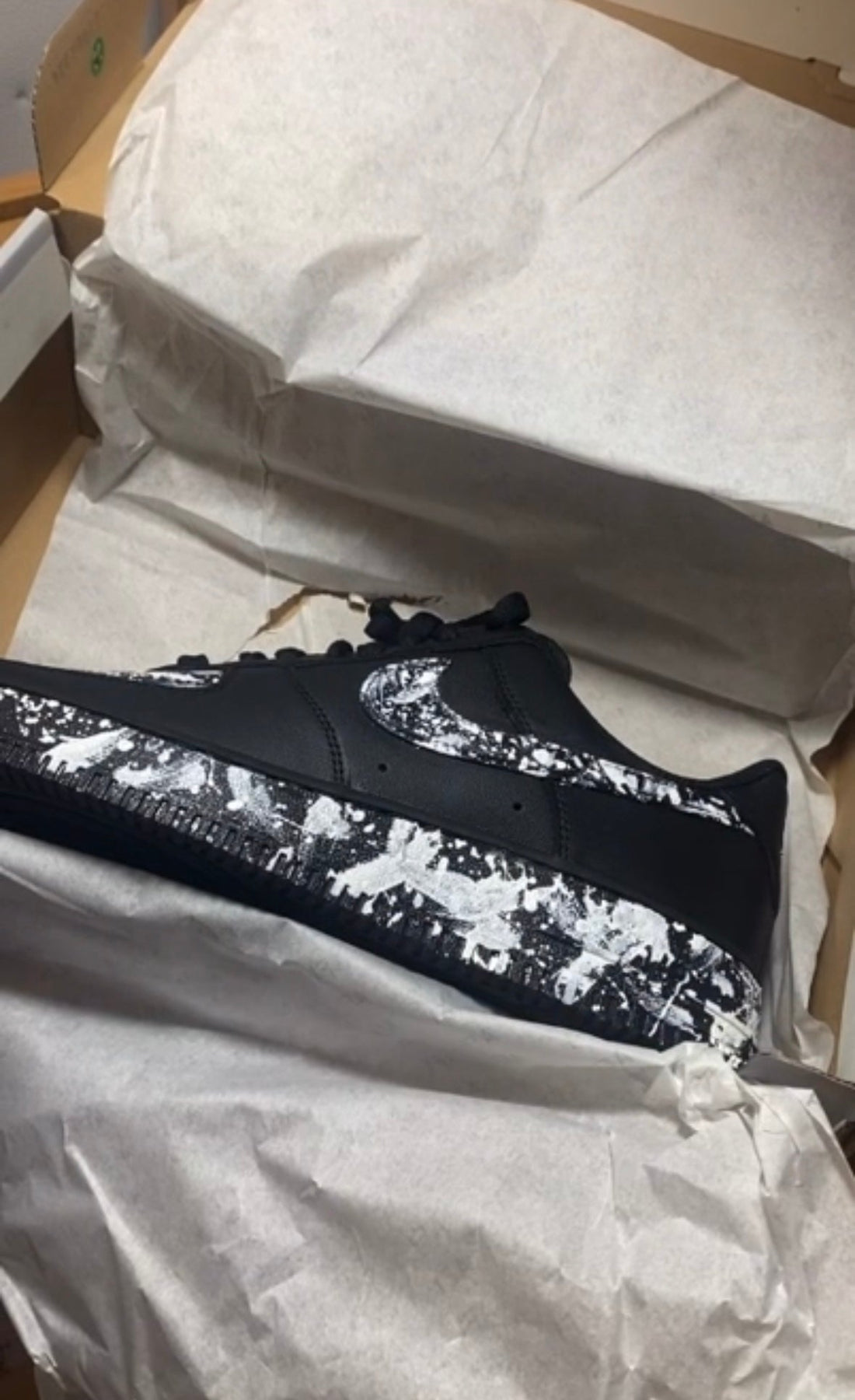 Oreo Splatter - Custom Air Force 1