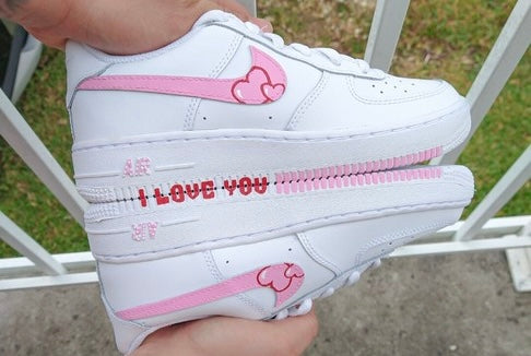 “I Love You” Gift - Custom Air Force 1