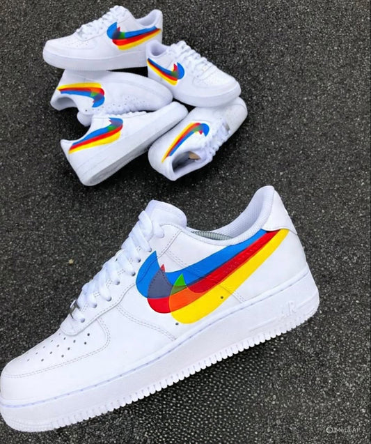 Illusion Swoosh - Custom Air Force 1