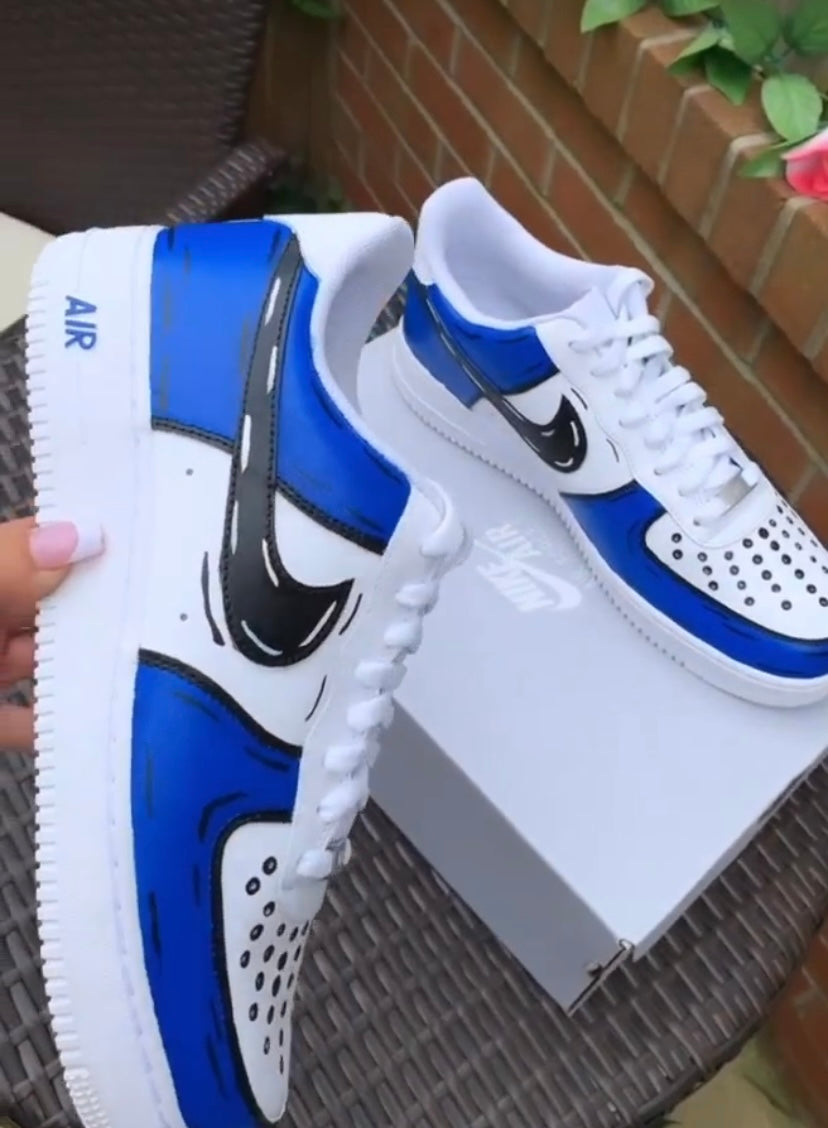 Blue Cartoon - Custom Air Force 1