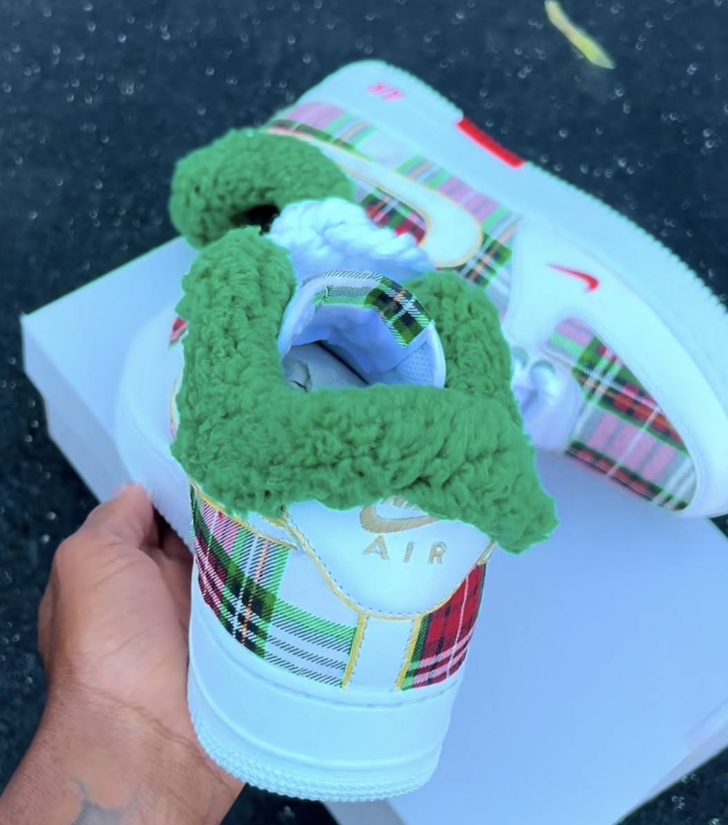 Cozy Forces (Green) - Custom Air Force 1 Sole Struck