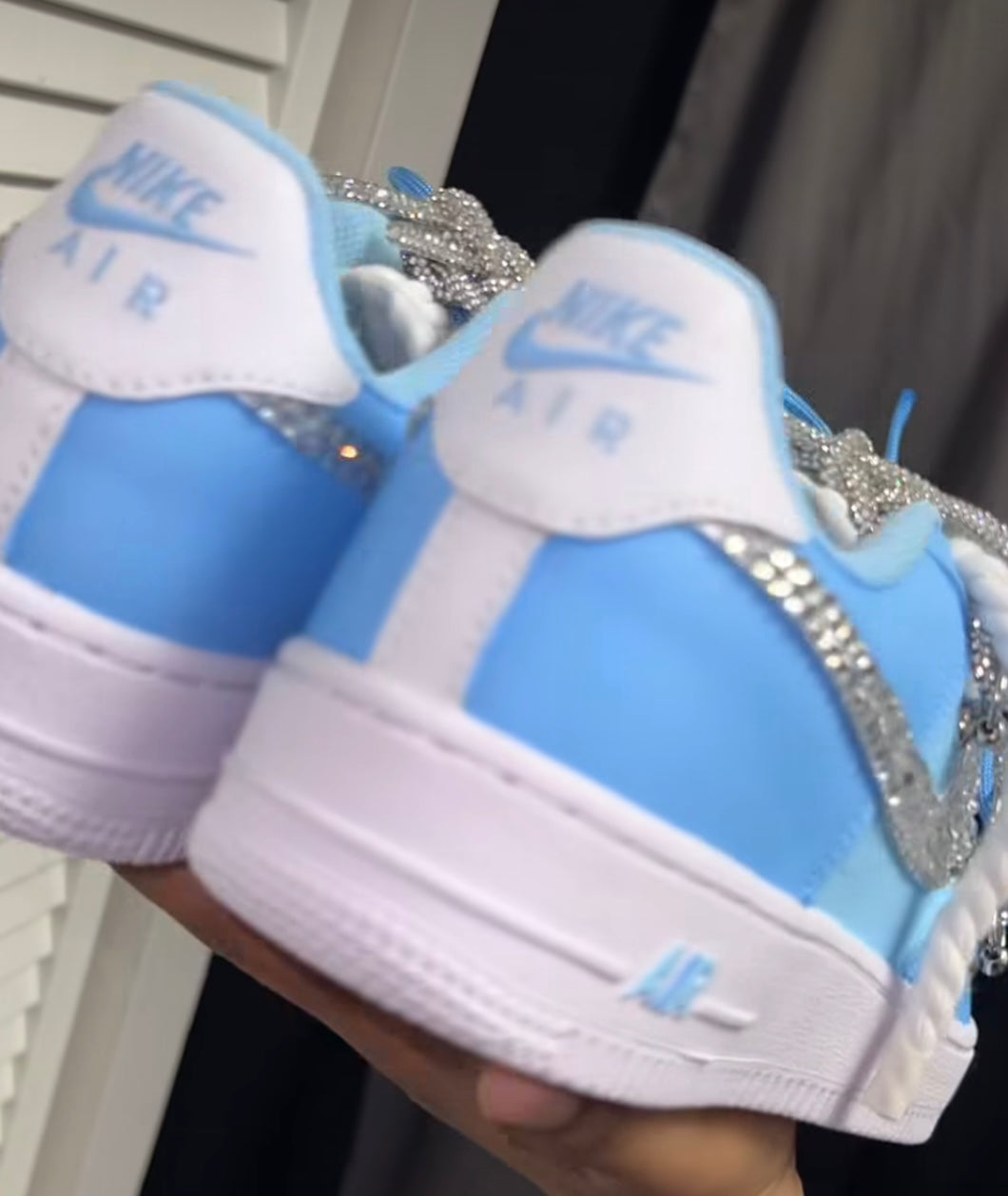 Blue Bling - Custom Air Force 1