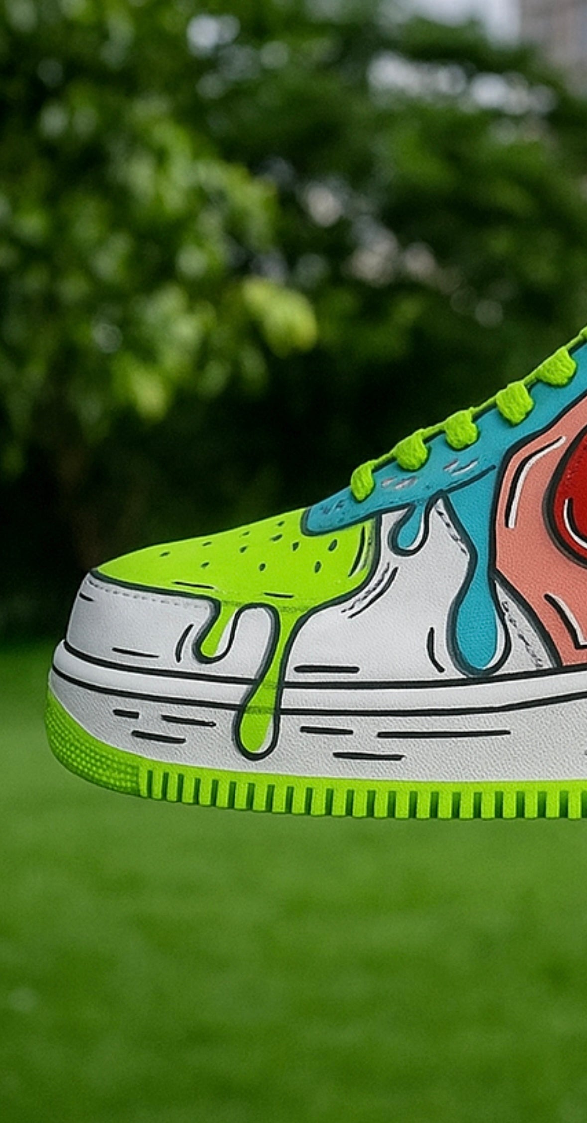 Rainbow Drip 2.0 - Custom Air Force 1