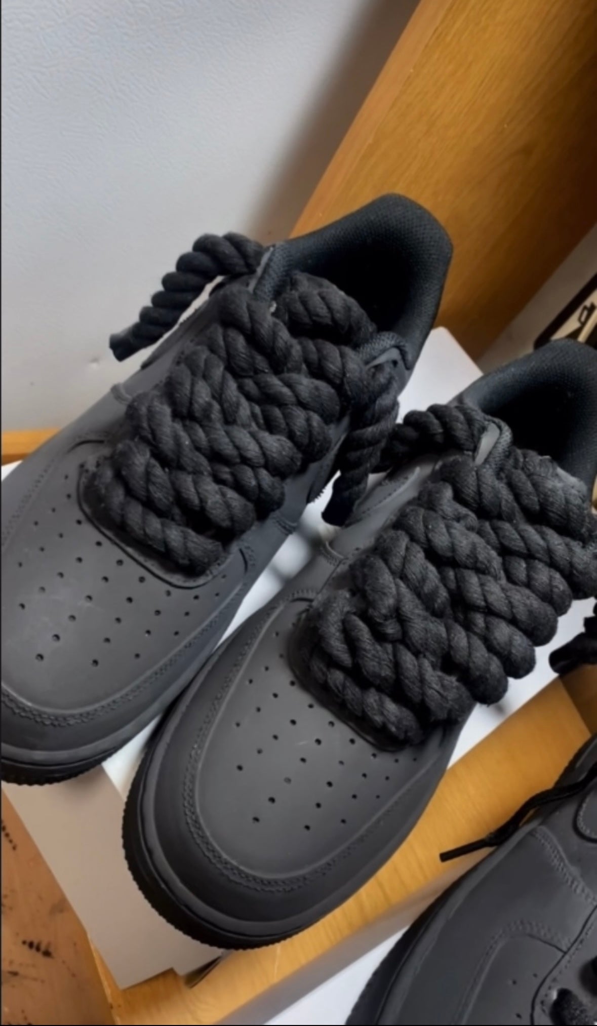 Matte Black Red Bottoms - Custom Air Force 1 - Sole Struck