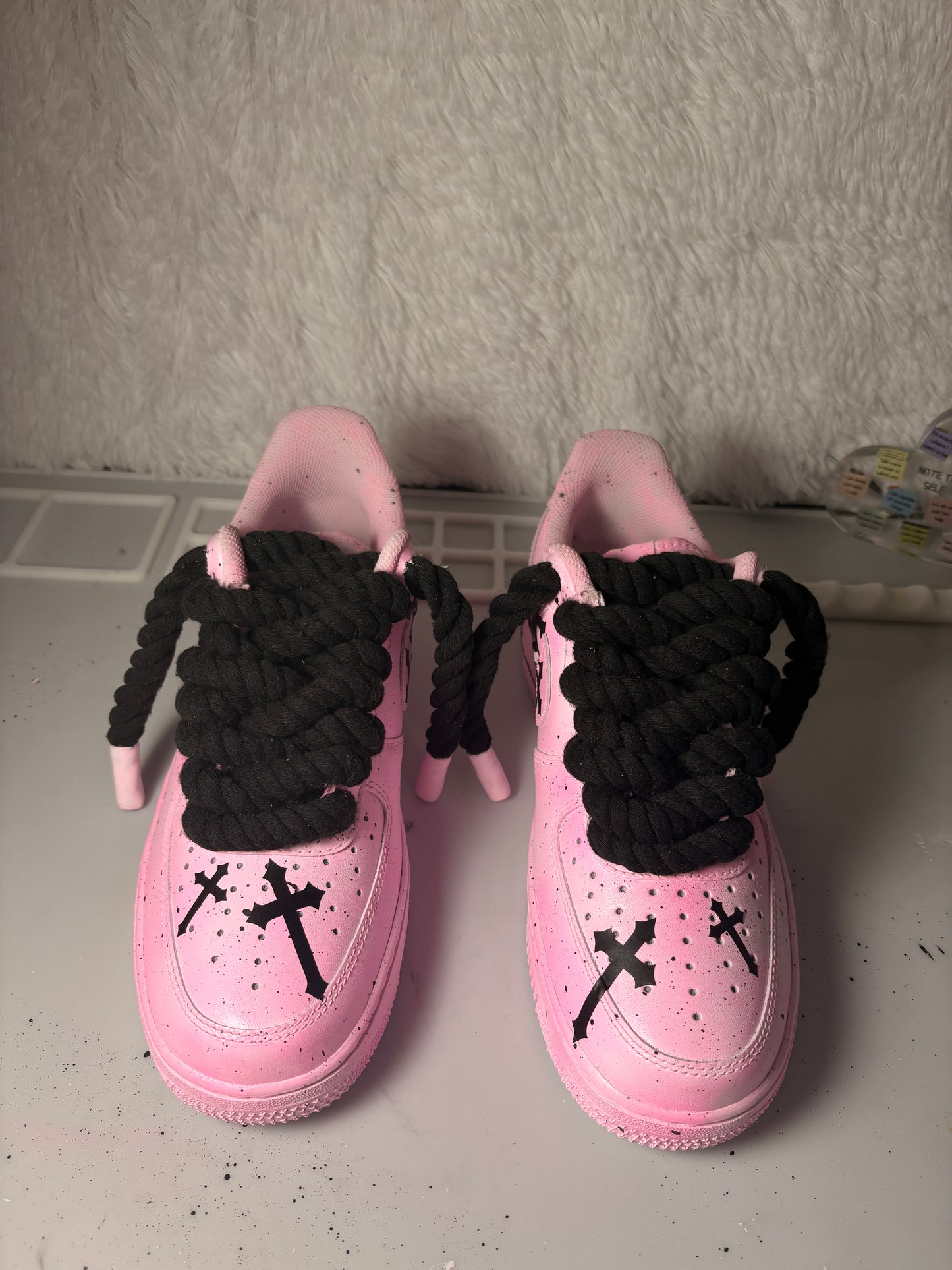 Pink Chrome Hearts - Custom Air Force 1 Sole Struck