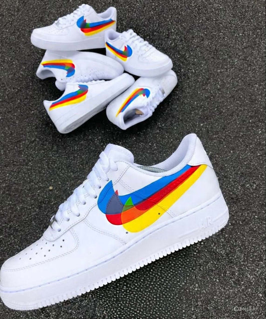 Illusion Swoosh - Custom Air Force 1 - Sole Struck