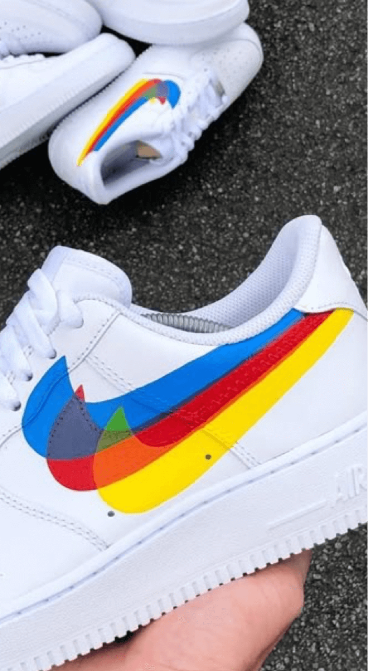 Illusion Swoosh - Custom Air Force 1 - Sole Struck