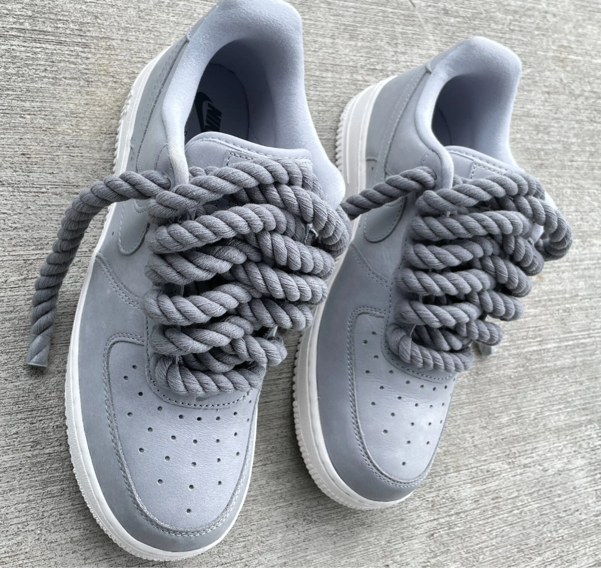 Wolf Grey Matte - Custom Air Force 1 - Sole Struck