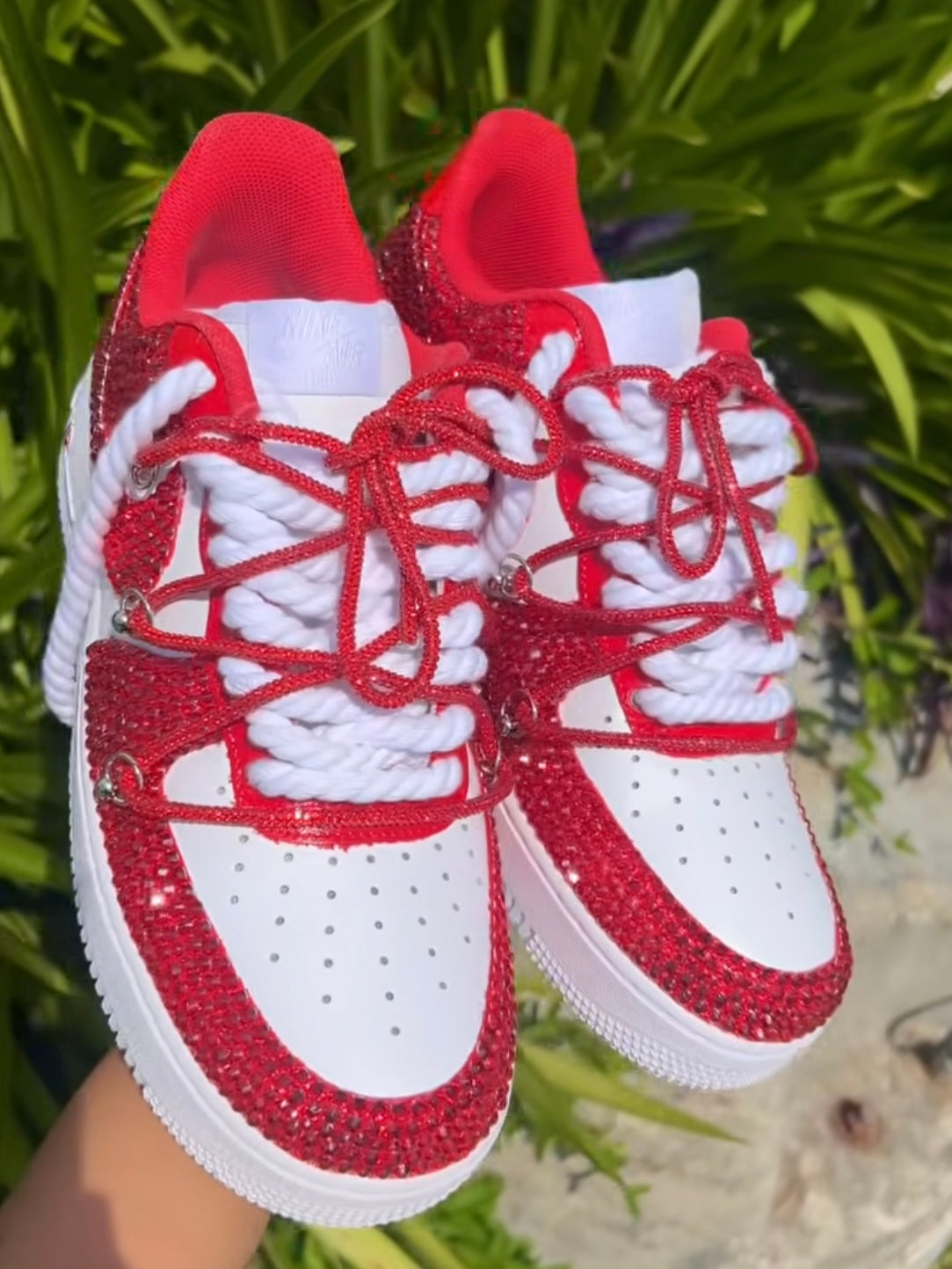 Red Bling - Custom Air Force 1