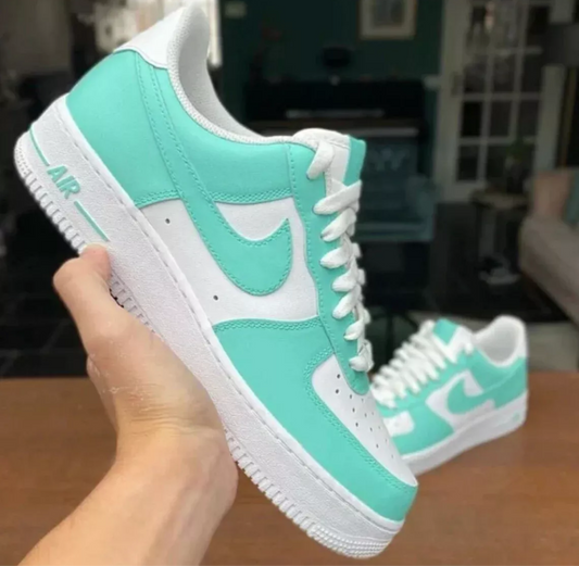 Turquoise Pop - Custom Air Force 1 - Sole Struck