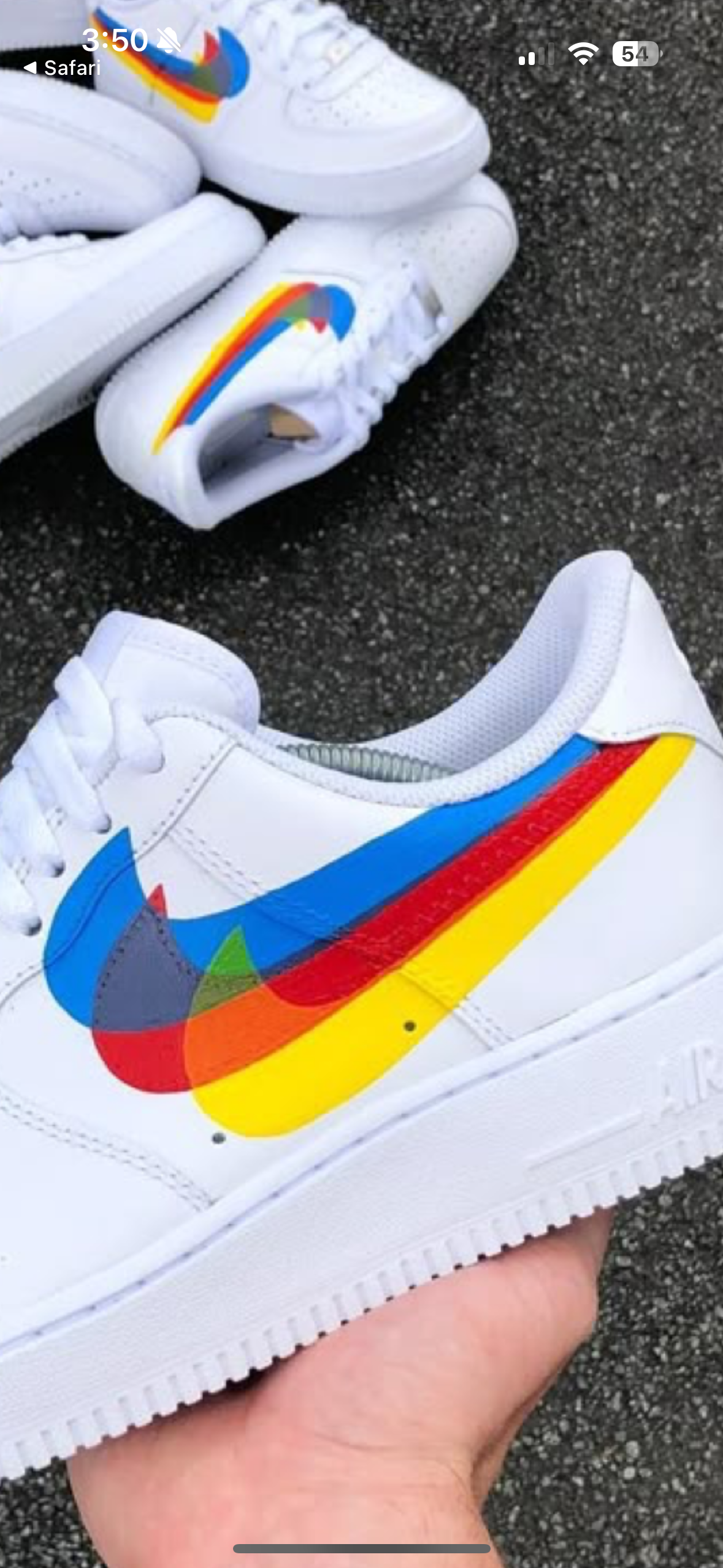 Illusion Swoosh - Custom Air Force 1