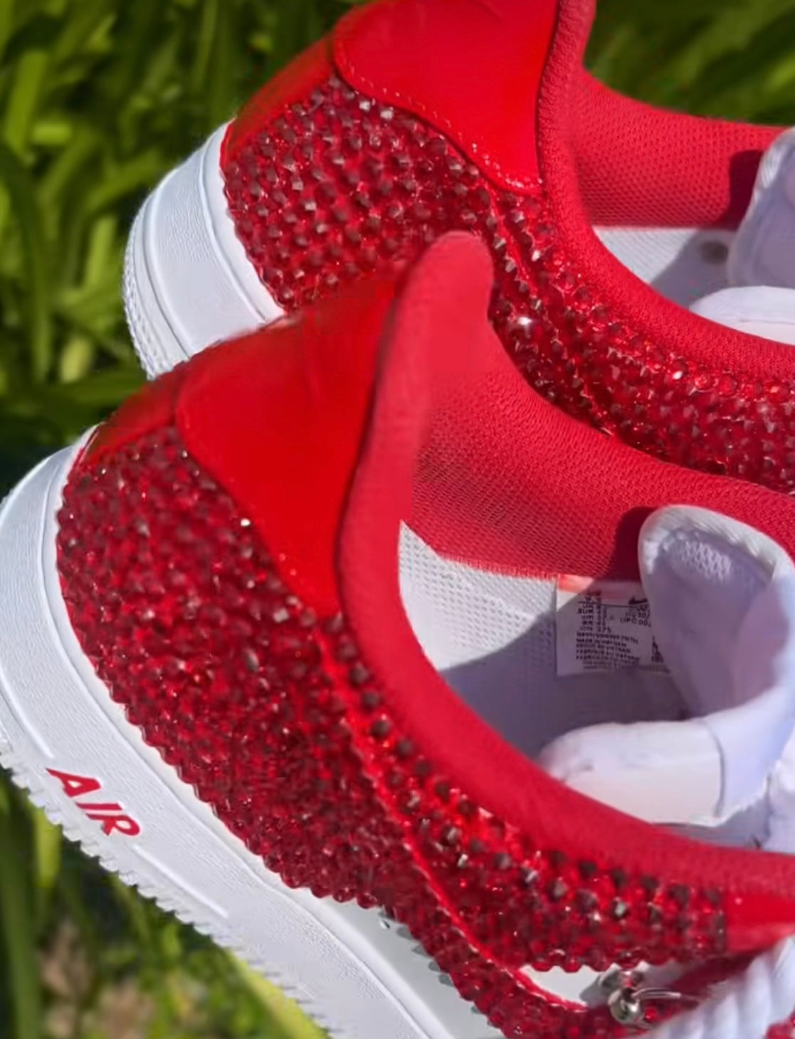 Red Bling - Custom Air Force 1