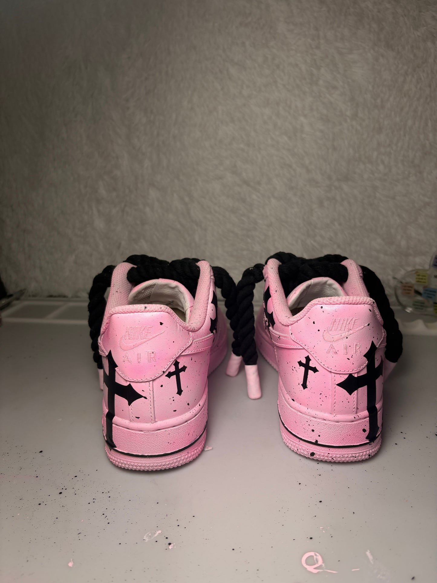 Pink Chrome Hearts - Custom Air Force 1 Sole Struck