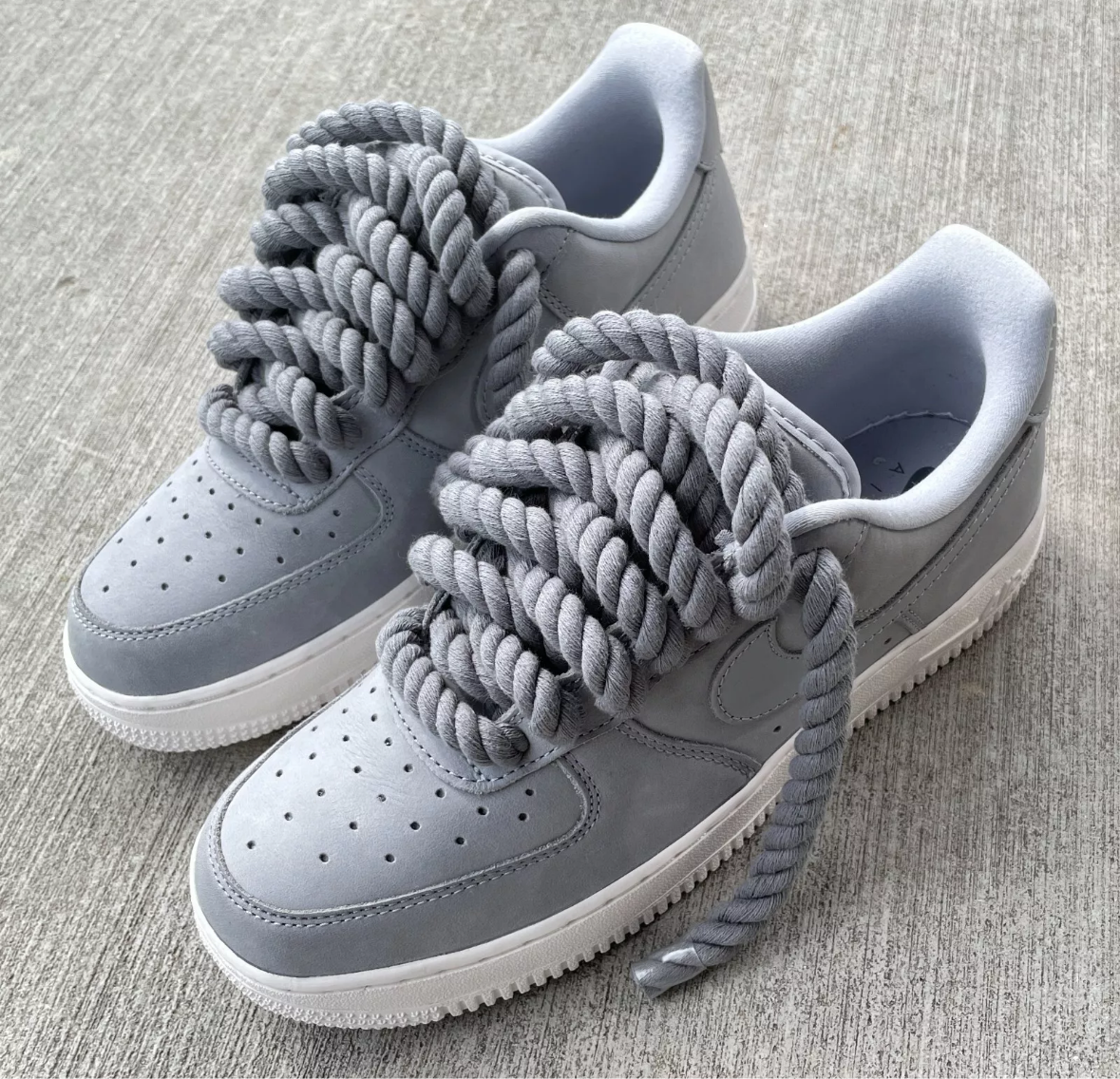 Wolf Grey Matte - Custom Air Force 1 - Sole Struck