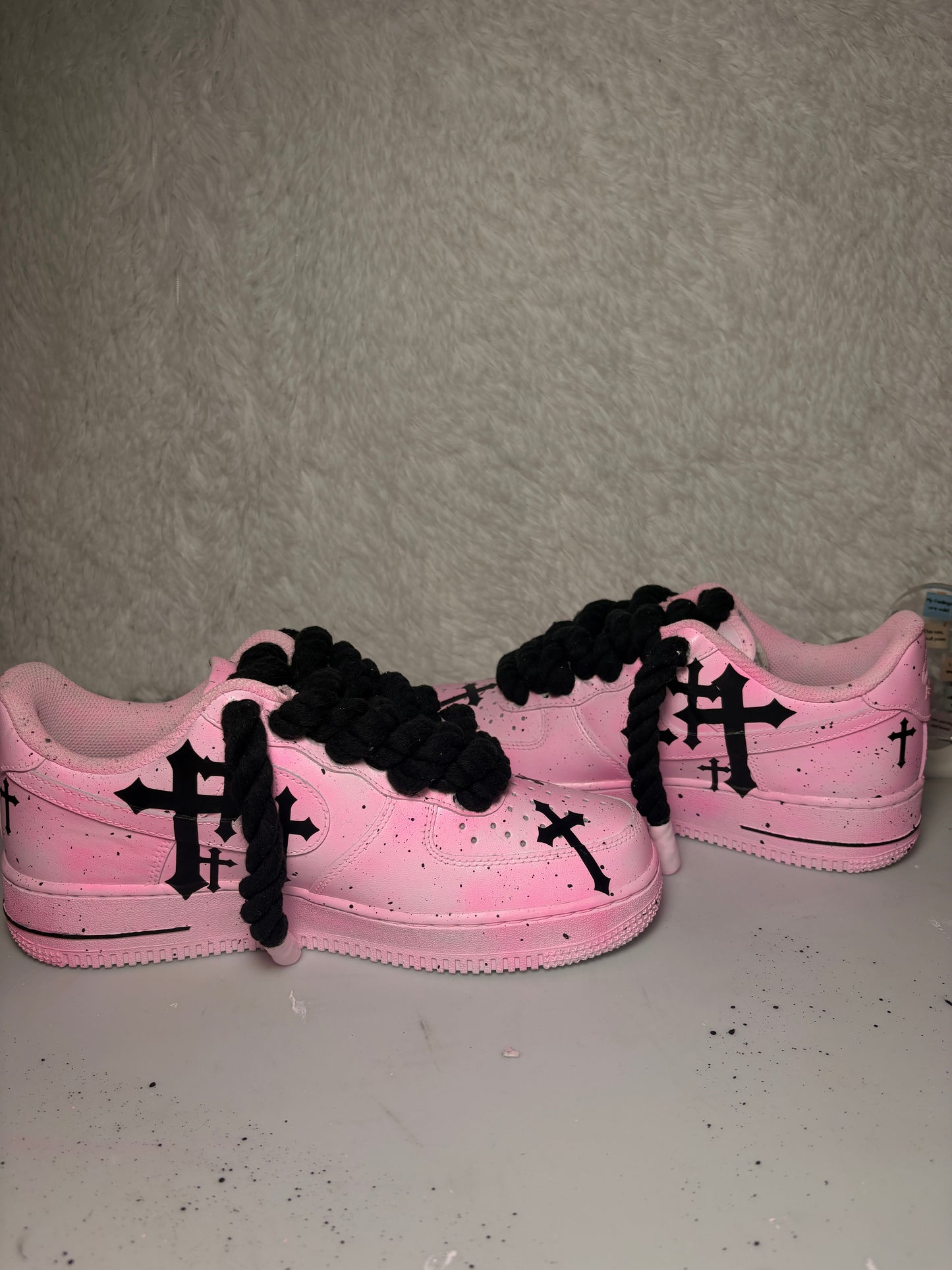 Pink Chrome Hearts - Custom Air Force 1 Sole Struck