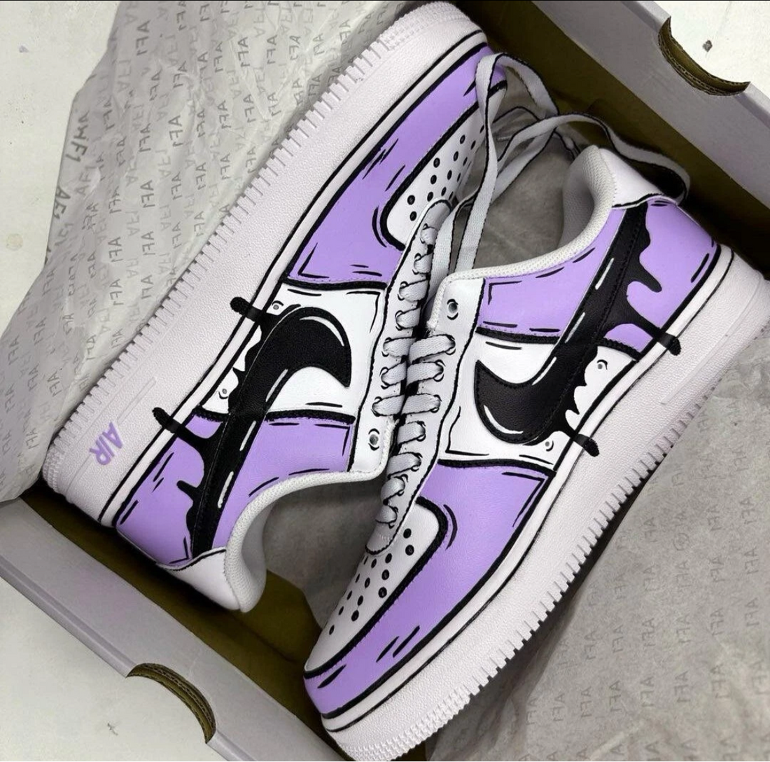 Purple Cartoon - Custom Air Force 1