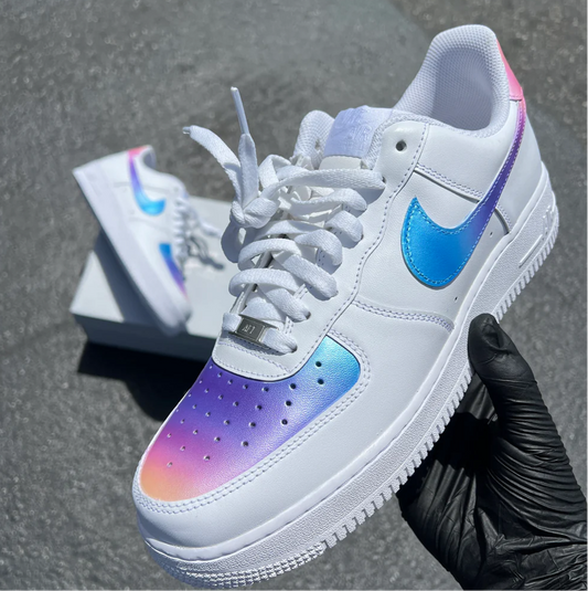 Sunset Ombre Gradient White - Custom Air Force 1