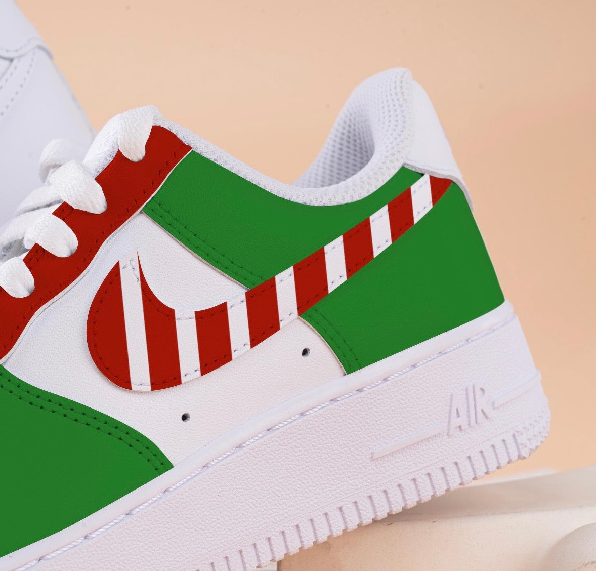 Candy Cane - Custom Air Force 1 Sole Struck