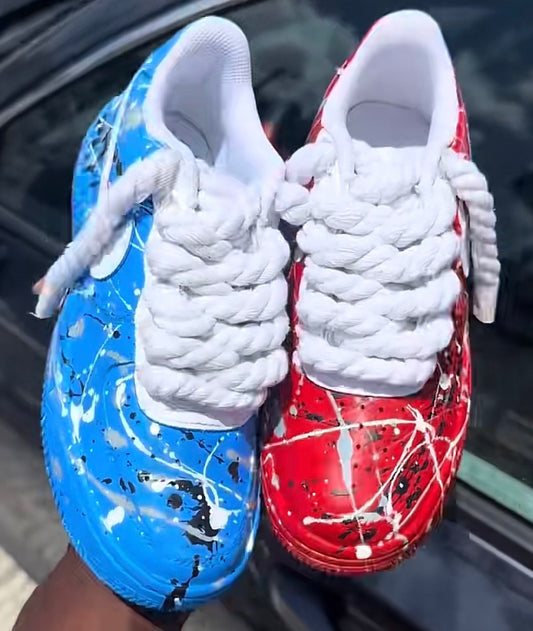 Mismatch Splatter - Custom Air Force 1