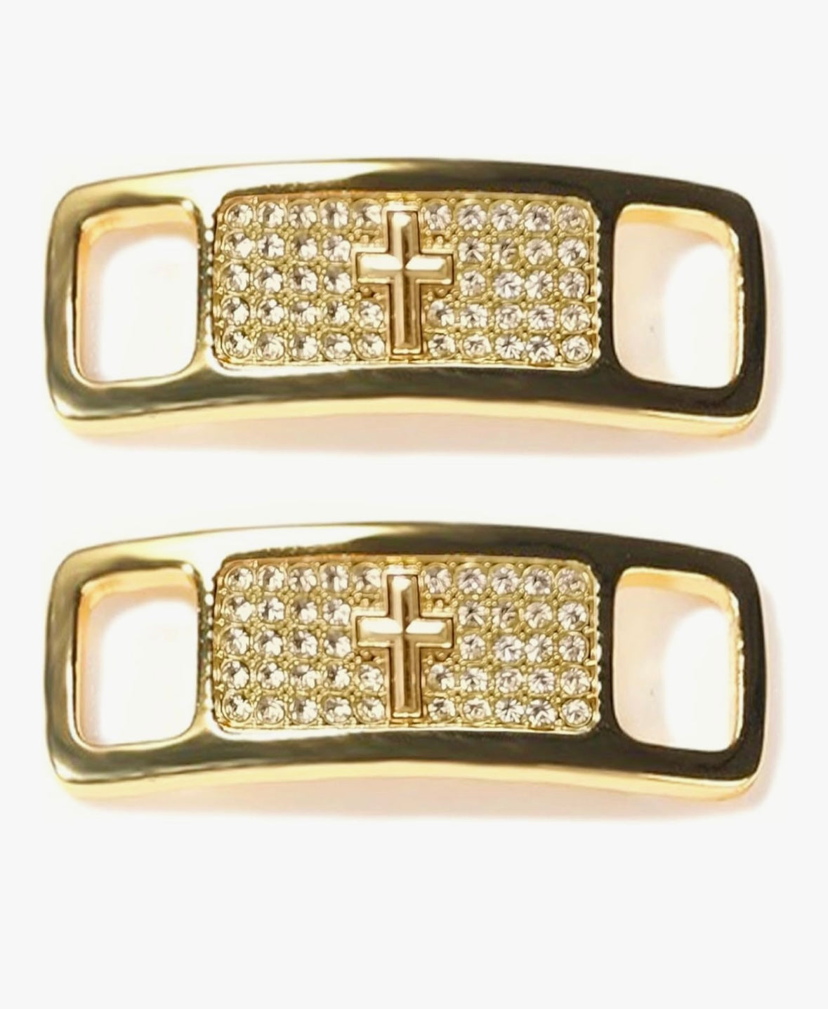 Gold Cross Lace Charm - Sole Struck - Sole Struck Sole Struck