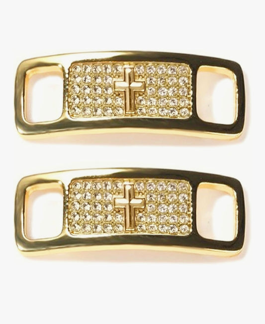 Gold Cross Lace Charm - Sole Struck - Sole Struck