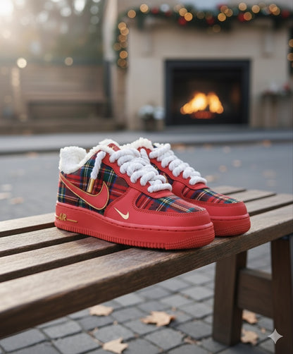 Cozy Forces (Red) - Custom Air Force 1