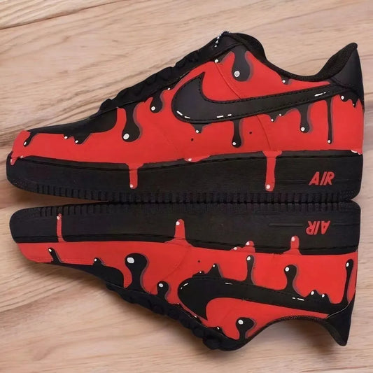 3D Red Drip - Custom Air Force 1