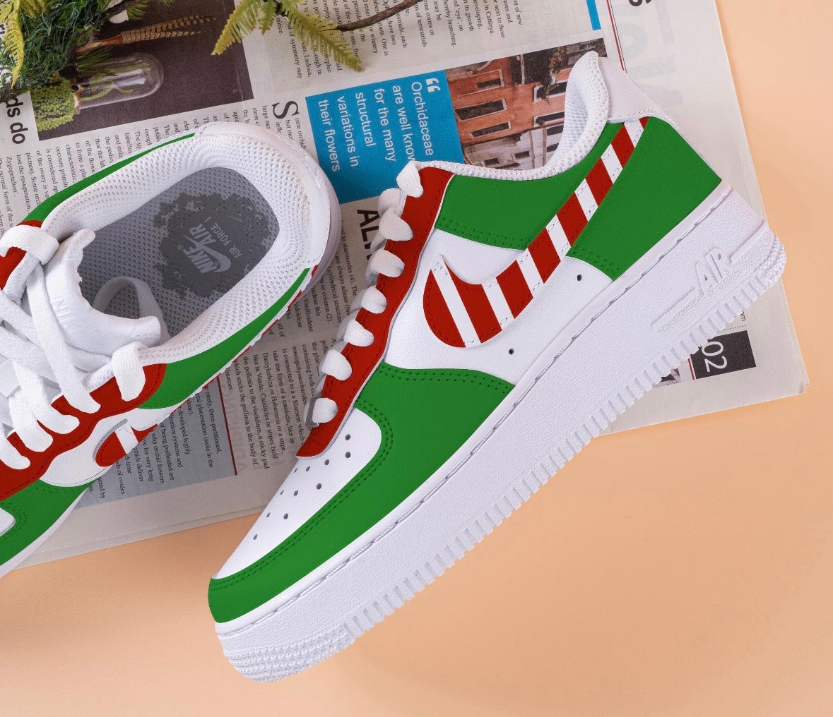 Candy Cane - Custom Air Force 1 Sole Struck