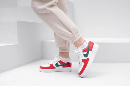 Red & Green - Custom Air Force 1