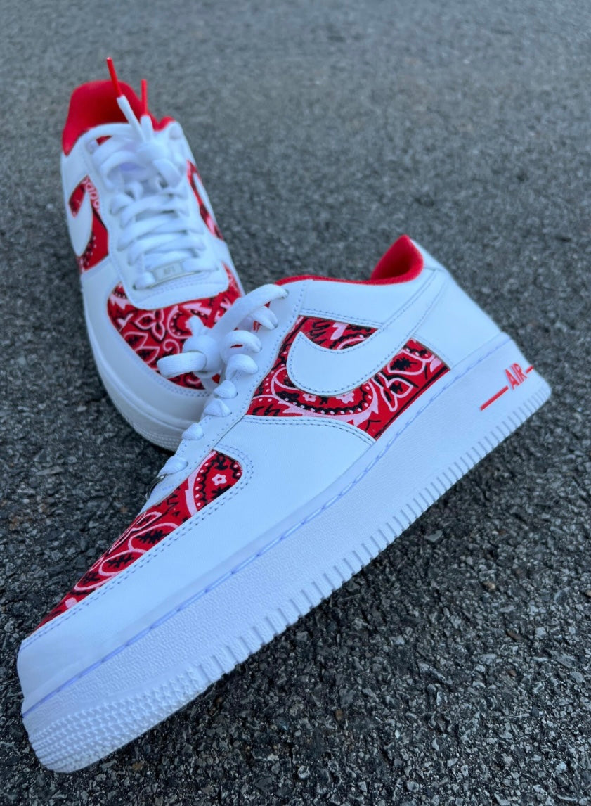 Red Bandana - Custom Air Force 1