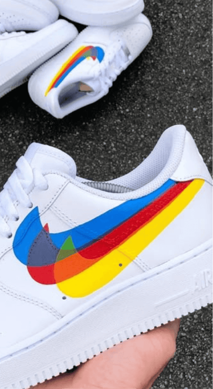 Illusion Swoosh - Custom Air Force 1 - Sole Struck