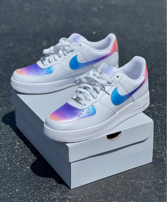 Sunset Ombre Gradient White - Custom Air Force 1