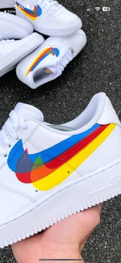 Illusion Swoosh - Custom Air Force 1
