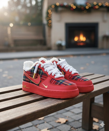Cozy Forces (Red) - Custom Air Force 1