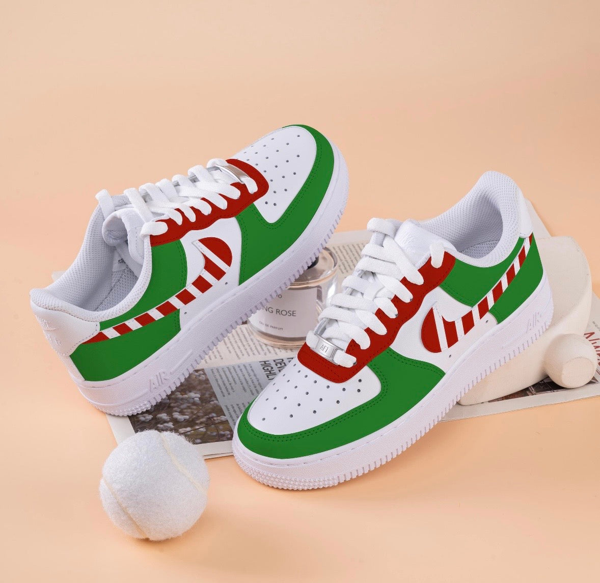 Candy Cane - Custom Air Force 1 Sole Struck