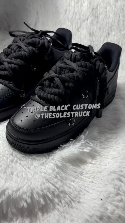 Triple Black - Custom Air Force 1